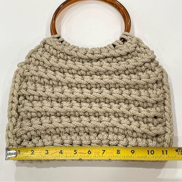 Vintage Handbag, Tan - Picture 9 of 10